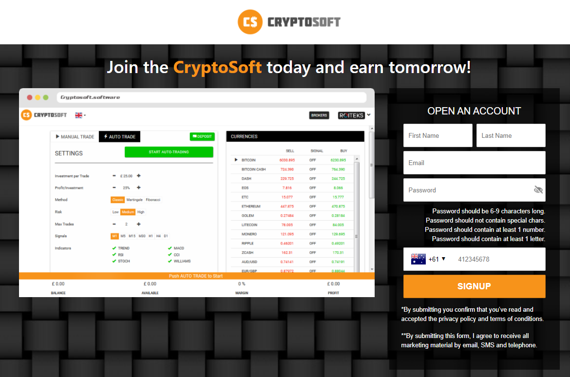 Cryptosoft Screenshot